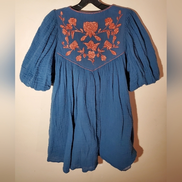 Free People Rosa Linda Embroidered Dress Size XS - Picture 7 of 8